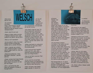 'Welsch' - eine literarische Arbeit und wie sie ins Museum kam.