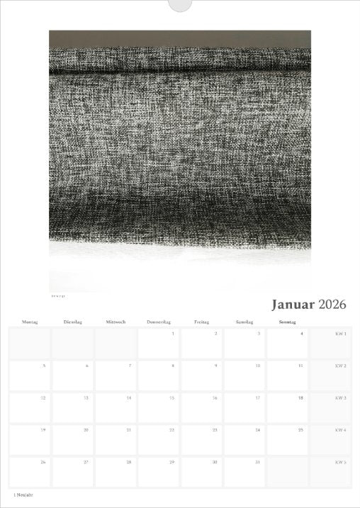 's p e c t O c u l a r' Kalender 2026 beschreibbar
