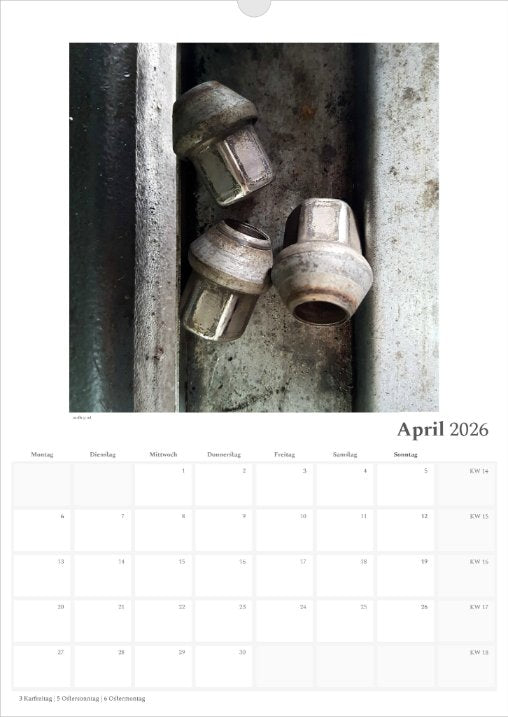 's p e c t O c u l a r' Kalender 2026 beschreibbar