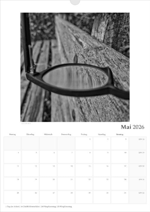 's p e c t O c u l a r' Kalender 2026 beschreibbar