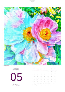 Kalender 'la vie en fleur' 2026 Kunstdruck