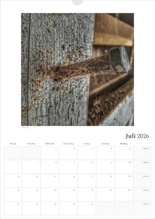 's p e c t O c u l a r' Kalender 2026 beschreibbar