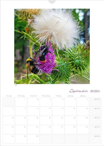 Kalender 'la vie en fleur' 2026 beschreibbar