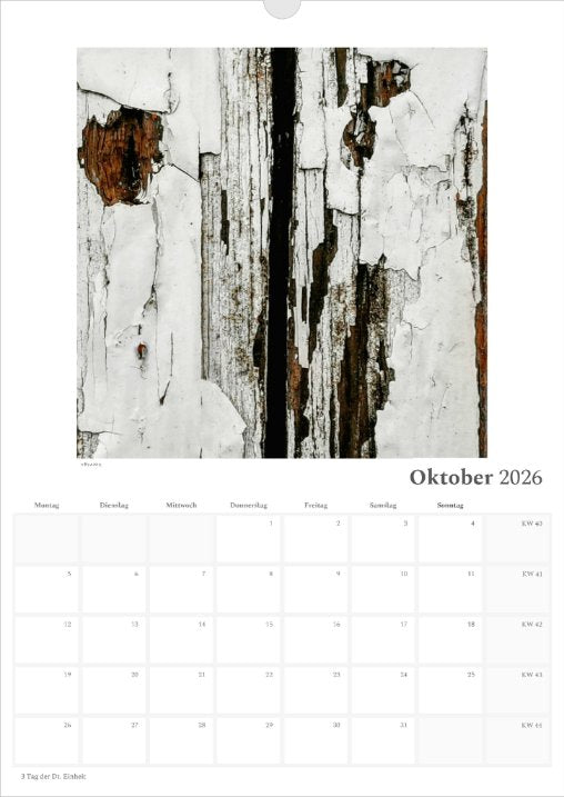 's p e c t O c u l a r' Kalender 2026 beschreibbar