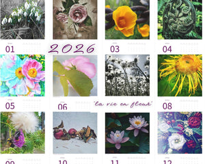 Kalender 'la vie en fleur' 2026 Kunstdruck
