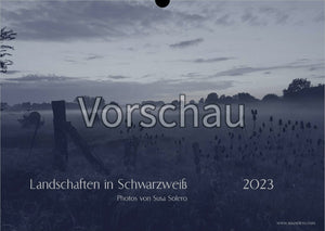 Landschaftskalender 2023 Schwarzweiß